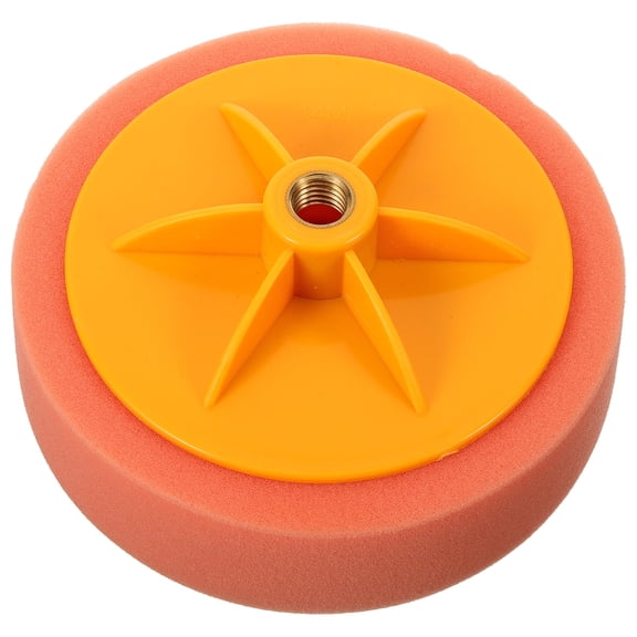 HOOWIFFY Car Polishing And Waxing Sponge Orange Sponge 1Pack For Professionals