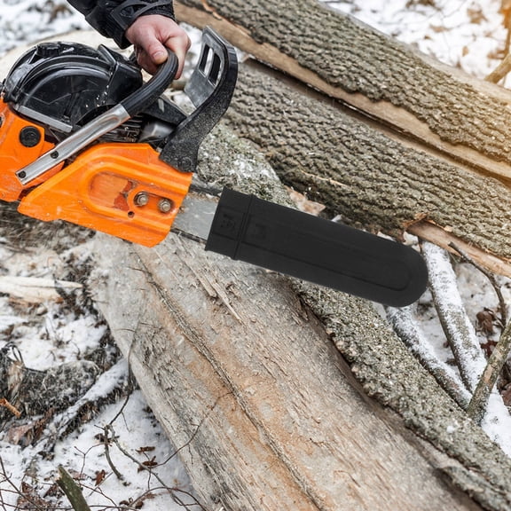 HOOWIFFY Black Plastic Chainsaw Bar Cover Protective Chain Plate Protector for Chainsaw