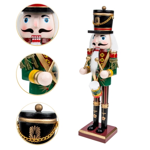 HOOWIFFY Christmas Nutcracker Ornament Realistic Painted Design Holiday Decoration 1 Pack