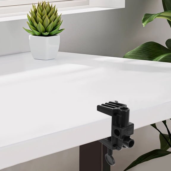 HOOWIFFY Clamp Desk Lamp Microphone Clip Bracket Mic Boom Arm Desk Mount C Clamp for Tabletop Microphones and Accessories