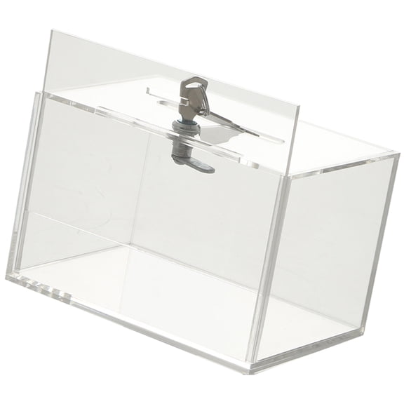 HOOWIFFY Donation Ballot Box with Lock for Complaint Letter Storage 1Pcs