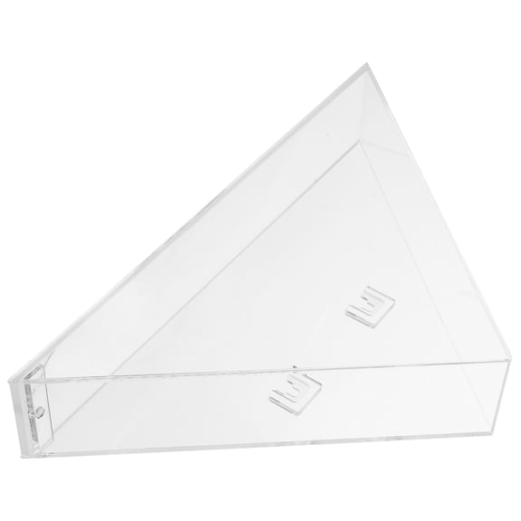 HOOWIFFY Clear Acrylic Triangle Flag Display Box for Burial Flag Storage and Decorative Use