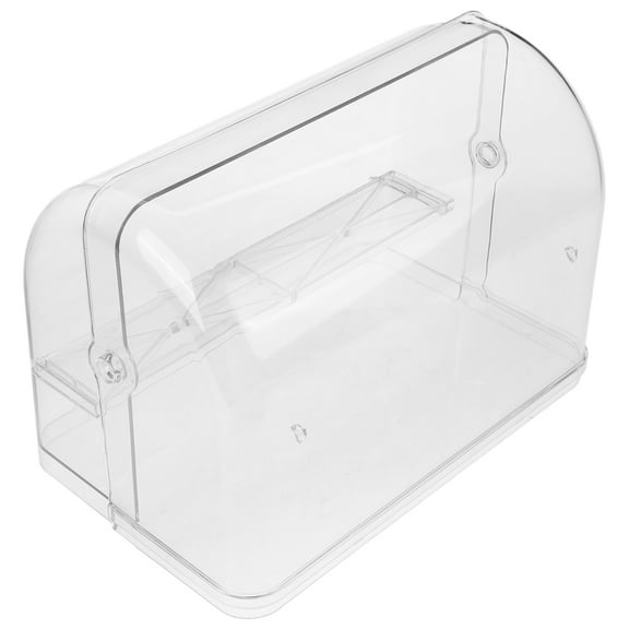 HOOWIFFY Clear Transparent Figurine Display Case Storage Box for Collectibles Model Exhibition with Modern Sleek Design