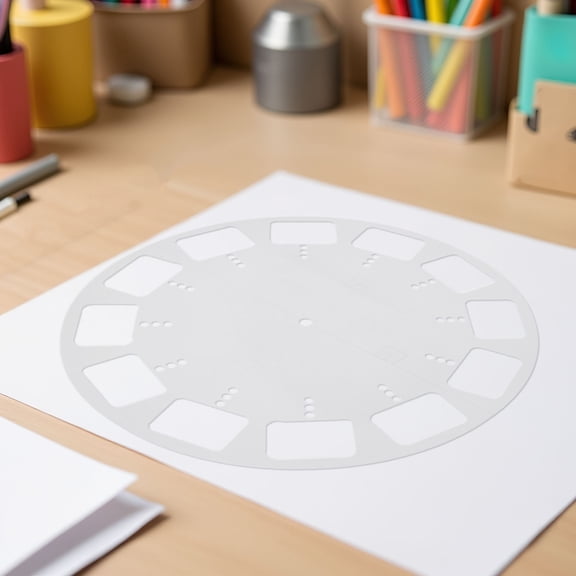 HOOWIFFY Clock Face Stencil, Transparent Acrylic, Enhanced Clarity for Precise Pattern Drawing