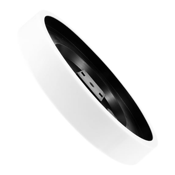 HOOWIFFY Stylish White Plastic Back Cover for Wall Clocks - Easy to Install