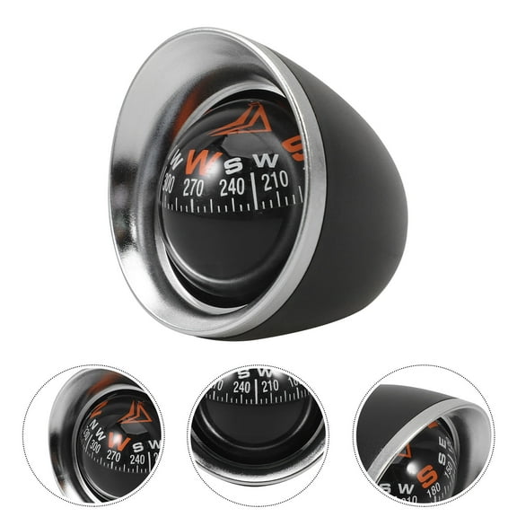 HOOWIFFY Compasses for Compass Ball ABS Black 1 Pcs for Outdoor Activities