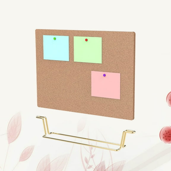 HOOWIFFY Cork Board For Office Desk Wooden Rectangular For Home 1Set