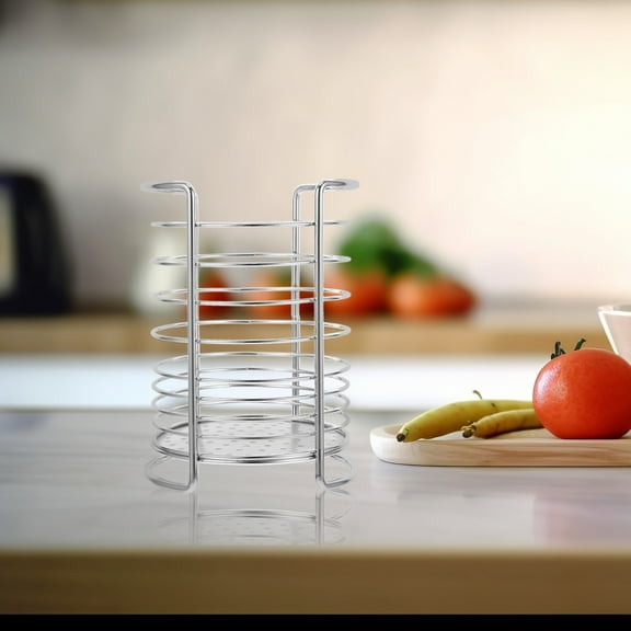 HOOWIFFY Silverware Organizer Countertop Shelf Single Compartment Space Saver