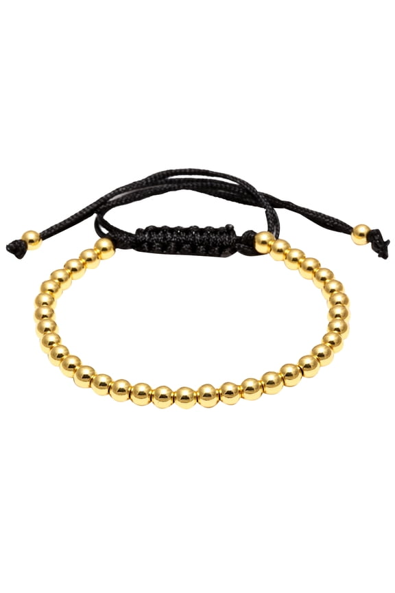 Creative Design Golden Weaving Bracelet Adjustable Bead Rope Suitable for Men