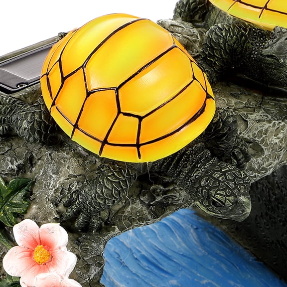 HOOWIFFY Decorative Resin Turtle Gutter Spout Extension Statue for Lawn and Garden