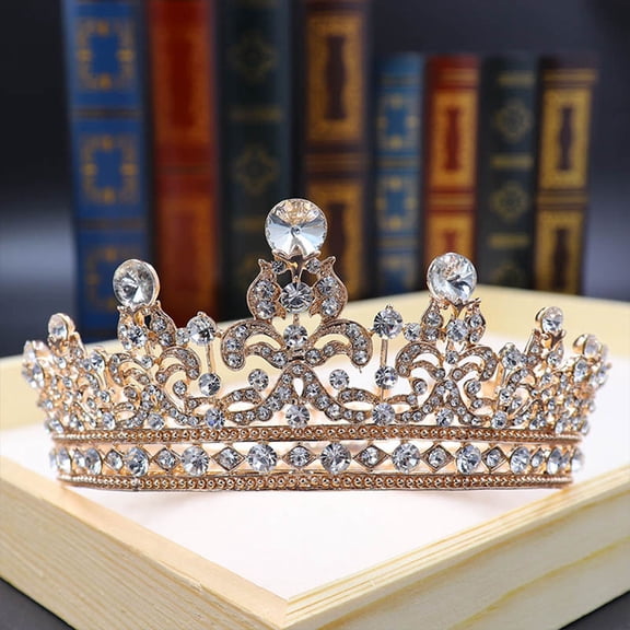 HOOWIFFY Crystal Hair Vine with Golden Alloy Lightweight Design for Wedding and Special Events