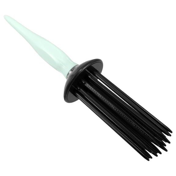 HOOWIFFY Portable Green Plastic Pouf Curling Comb Anti-Static Hair Styling Tool for Voluminous Look