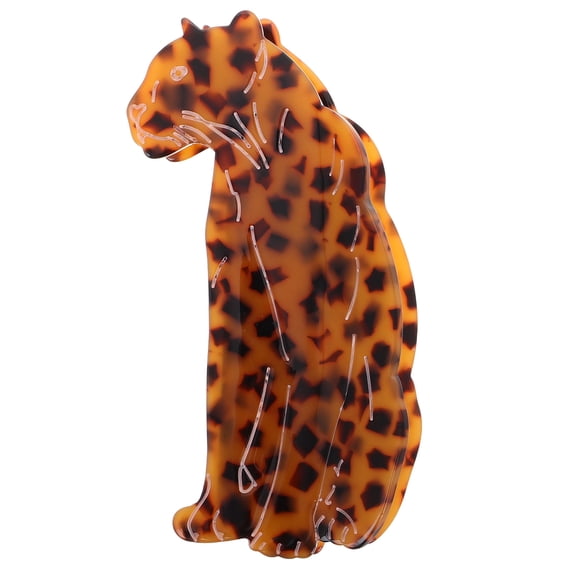 HOOWIFFY Claw Clips Hair Claw Barrettes Leopard Acetate Plastic 1Pcs for Women