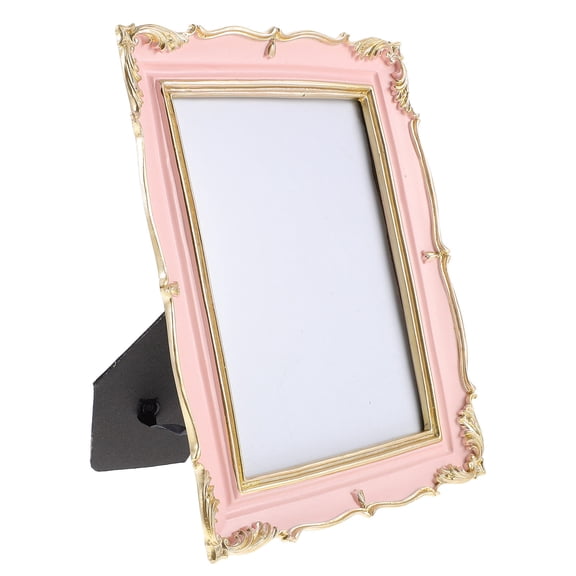 HOOWIFFY Resin Photo Frame, European Style Decorative Picture Frame for Bedroom and Desktop Display