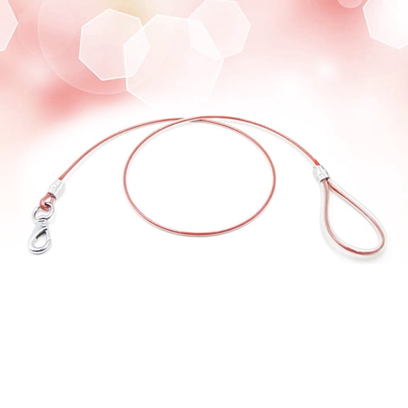 HOOWIFFY Dog Chain Leash for Large Dogs Heavy Duty Dog Lead Transparent Plastic Cover Easy Clean 1Set