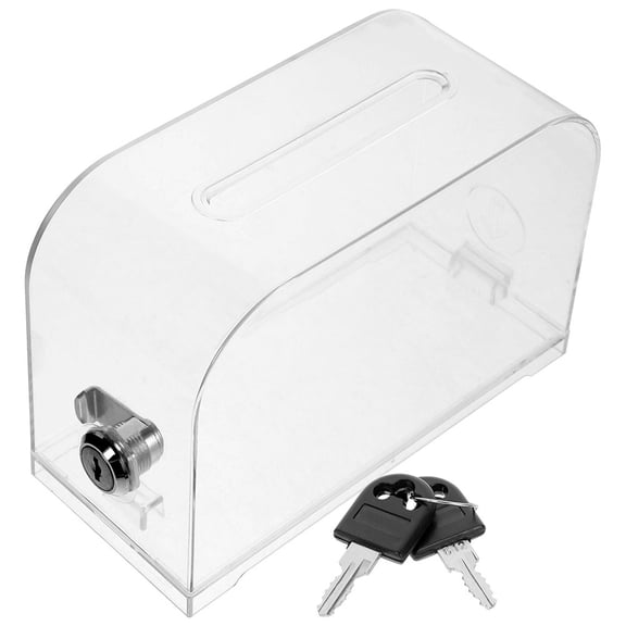 HOOWIFFY Multifunctional Acrylic Card Organizer Box for Office, Business, and with Design