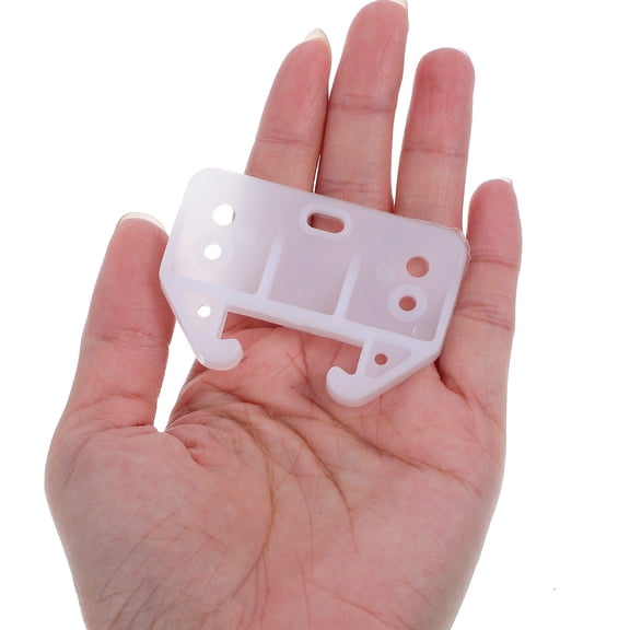 HOOWIFFY White Plastic Drawer Guide Brackets, 1 Set for Smooth Drawer Installation and Replacement, and Easy to Use