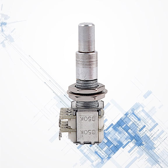 HOOWIFFY Dual Pots Potentiometer Guitar Bass Mini Metal Volume Control 1Pcs
