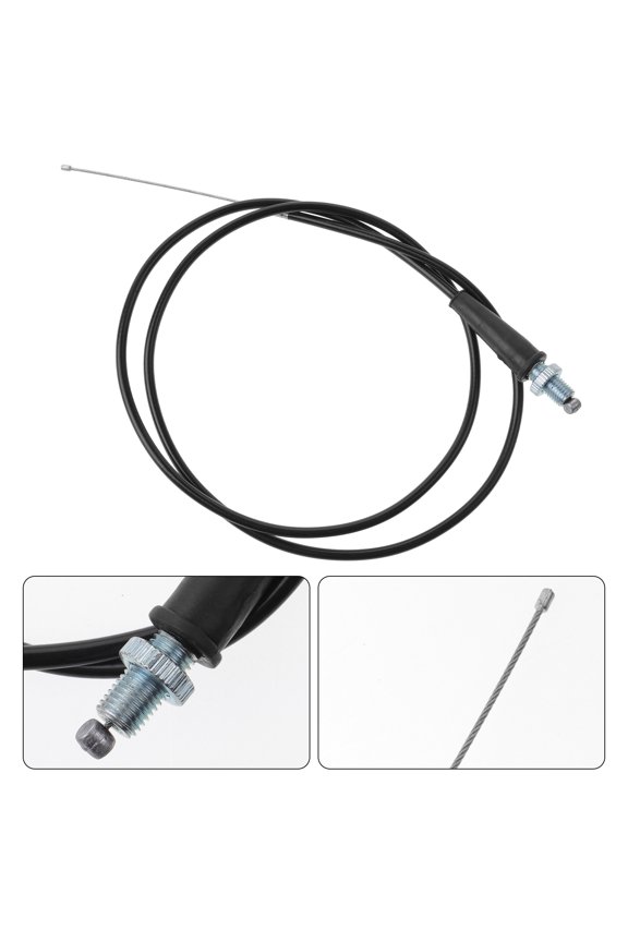 Replacement Motorcycle Throttle Cable Black Durable Line for Direct Engine Connection