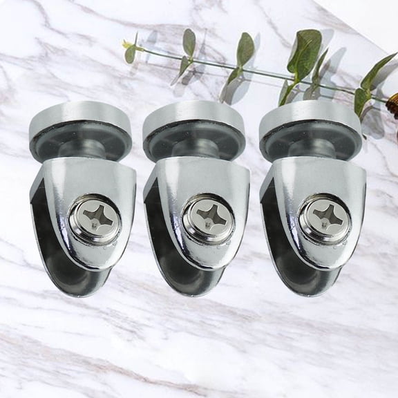 HOOWIFFY Glass Mounting Clamp with Single Bracket for Bathroom and Office, Secure Fit and Easy Installation Hardware