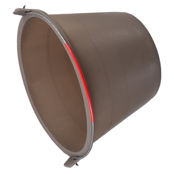 HOOWIFFY Durable Plastic Cement Bucket with Handle Thick Reinforced Design for Construction Use