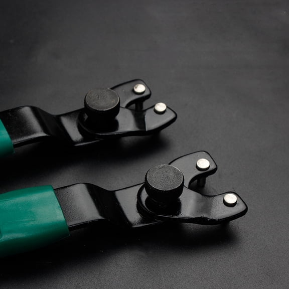 HOOWIFFY Steel Lock Nut Wrench for Angle Grinder with Plastic Sheathed Handle Green