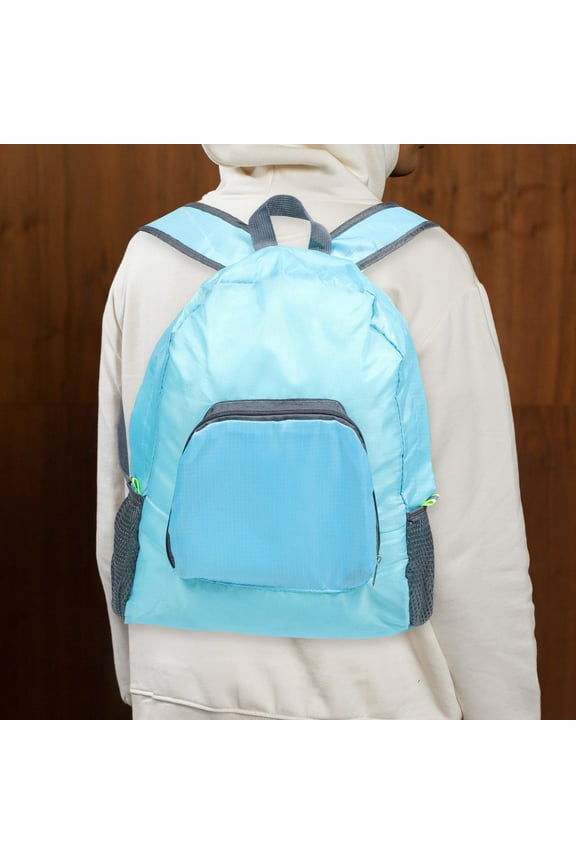 Water Resistant Blue Travel Backpack for Sports and Long-Term Use