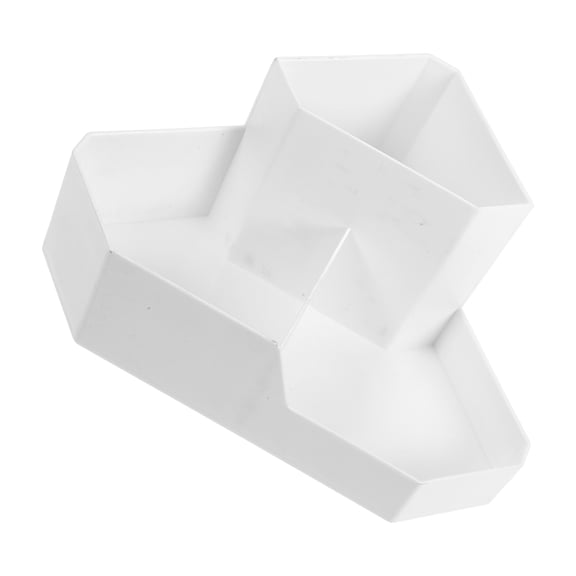 HOOWIFFY White Makeup Brush Holder Container for Cosmetic Tools, Portable and Easy to Clean Organizer