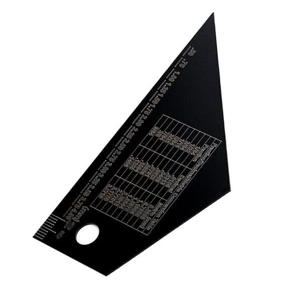 HOOWIFFY Electric Guitar String Action Gauge Ruler Tool for Accurate String Height and Fret Leveling