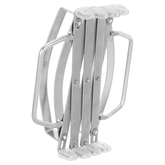 HOOWIFFY Expandable Stainless Steel Trivet with Carry Handles for Hot Pots and Pans