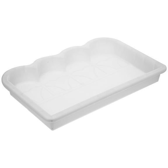 HOOWIFFY Garden Paving Concrete Mould 1Set Plastic White Rectangular For Handmade Bricks Homeowners