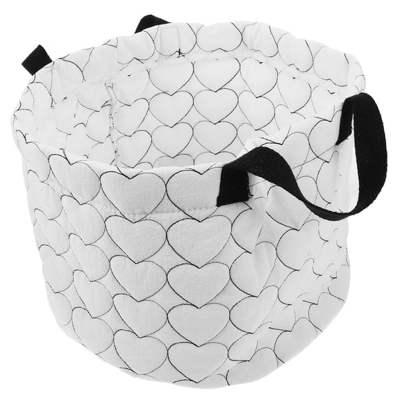 HOOWIFFY Large Foldable Fabric Storage Bin, Round Storage Basket for Home, Closet, Bedroom, and Outdoor Use