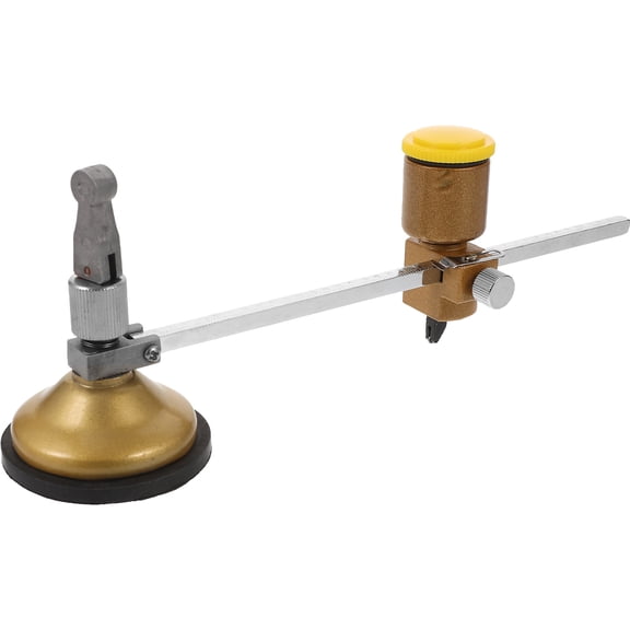 HOOWIFFY Glass Cutter Compass Tool for Circular Cuts with Aluminum Alloy and Universal Wheel