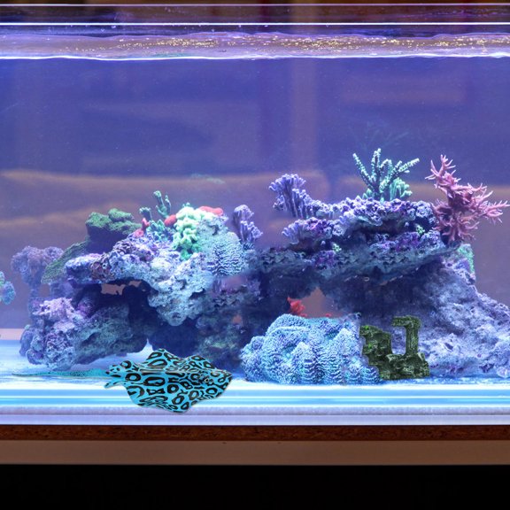 HOOWIFFY Glow in the Dark Aquarium Fish Decoration, Silicone Simulation Fish for Display