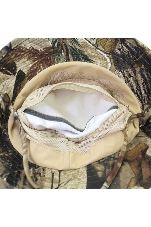 Camouflage Bucket Hat in Golden Color Soft Comfortable Outdoor Hat for Hunting
