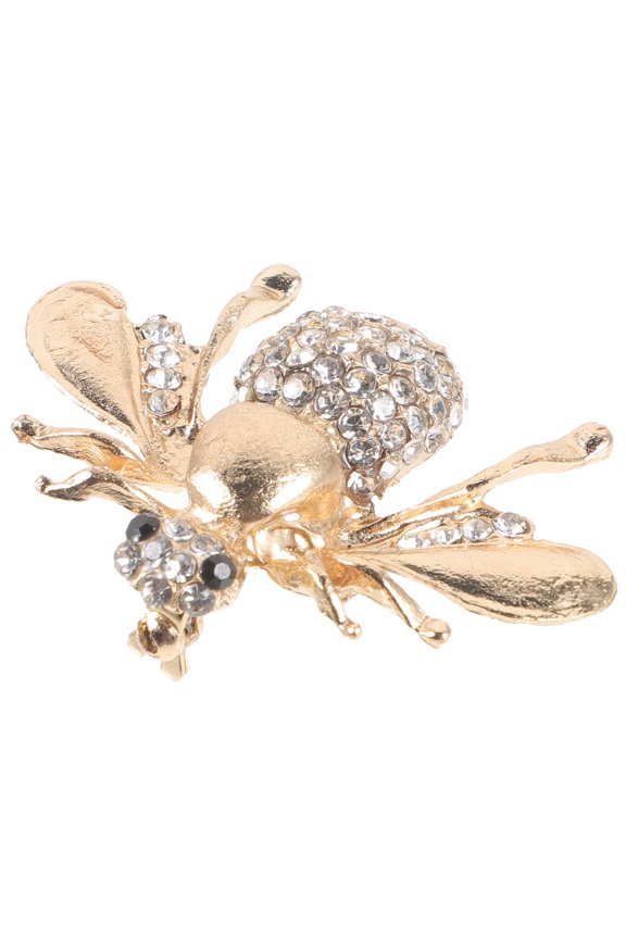 Golden Insect Brooch Pin Lightweight Bee Design Decorative Brooch for Clothing