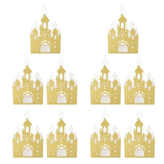 HOOWIFFY Golden Multi-Function Present Box for DIY Party Packaging 20Pcs