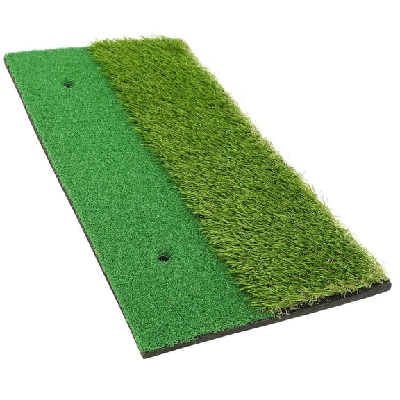 HOOWIFFY Golf Hitting Mat with Realistic Green , Rough and Short Fairway Practice Mat for Indoor and Outdoor Use