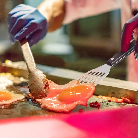 HOOWIFFY Premium Slotted Turner for Kitchen Cooking and BBQ, Non-Stick Spatula, , Kitchen Utensil