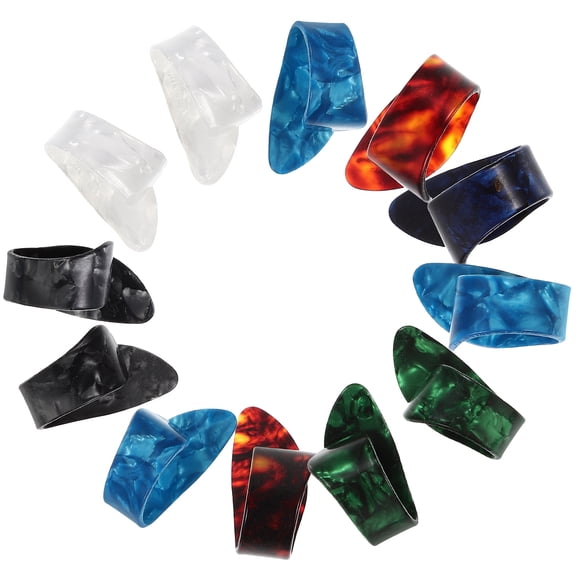 HOOWIFFY Xylonite Nylon Guitar Picks Assorted Color for Electric and Bass