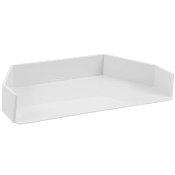 HOOWIFFY White PVC Gutter Downspout End Cap, Leak-Proof, Weather Resistant, Easy to Install, Fits Standard Size Gutters