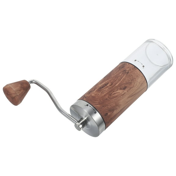 HOOWIFFY Light Brown 201 Stainless Steel Manual Coffee Bean Mill for Kitchen Use