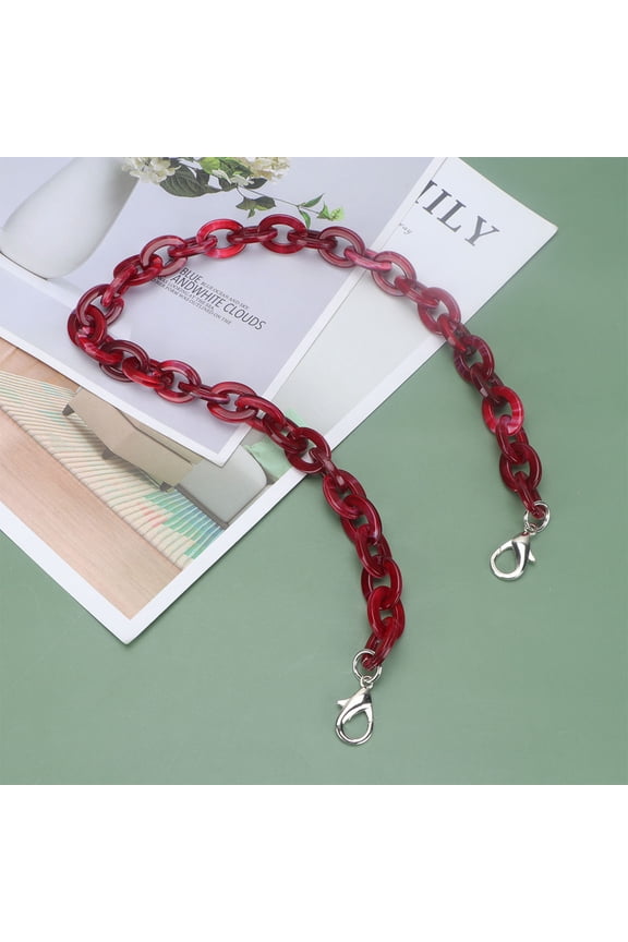 Red Bag Straps with Polished Finish for Stylish Handbag Upgrades and Custom Accessories