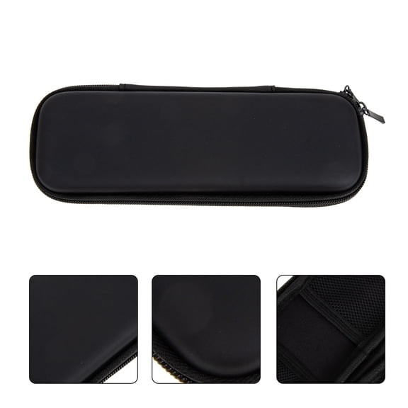HOOWIFFY Harmonica Storage Case Black Eva Material Shock Resistant Drop Proof Carry Bag with Zipper