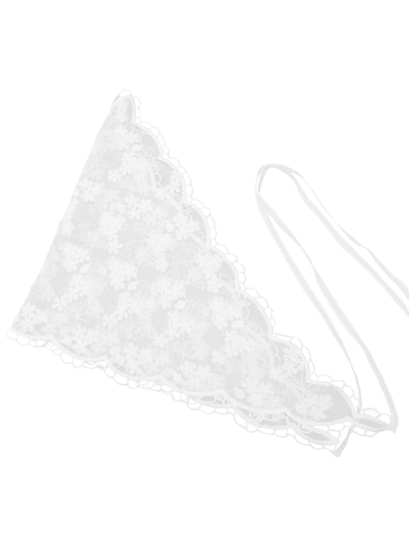Women's Lightweight Lace Headscarf Bandana for Daily Wear, Stylish Hair Scarf, 1 Piece Accessory