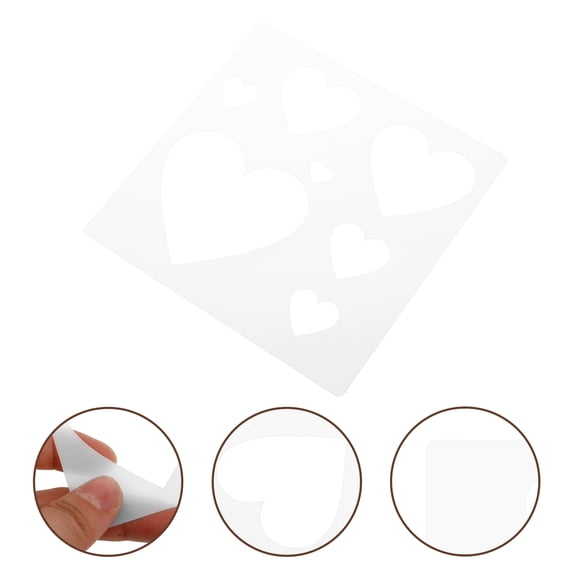 HOOWIFFY Heart Shape Stencils 1 Pcs Plastic For Diy Craft And Painting Friends Use