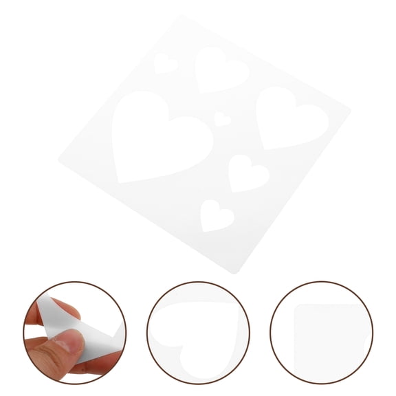 HOOWIFFY Heart Shape Stencils 1 Pcs Plastic For Diy Craft And Painting Friends Use