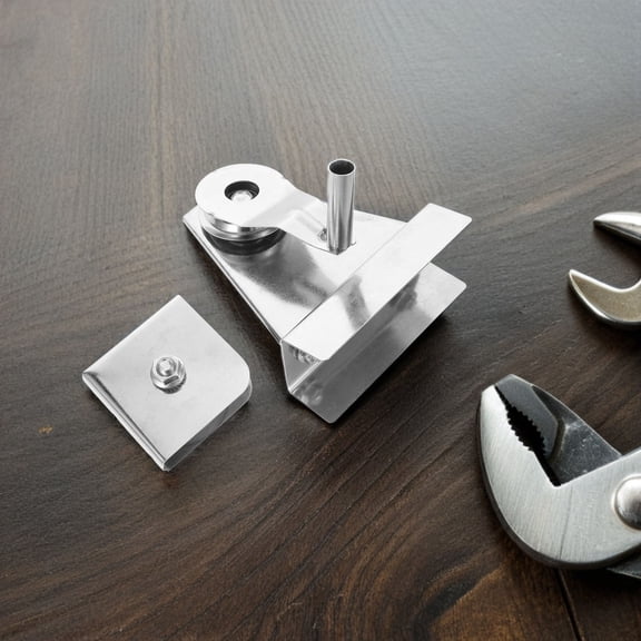 HOOWIFFY Stainless Steel Flagpole Hardware Parts re Silver 1 Set