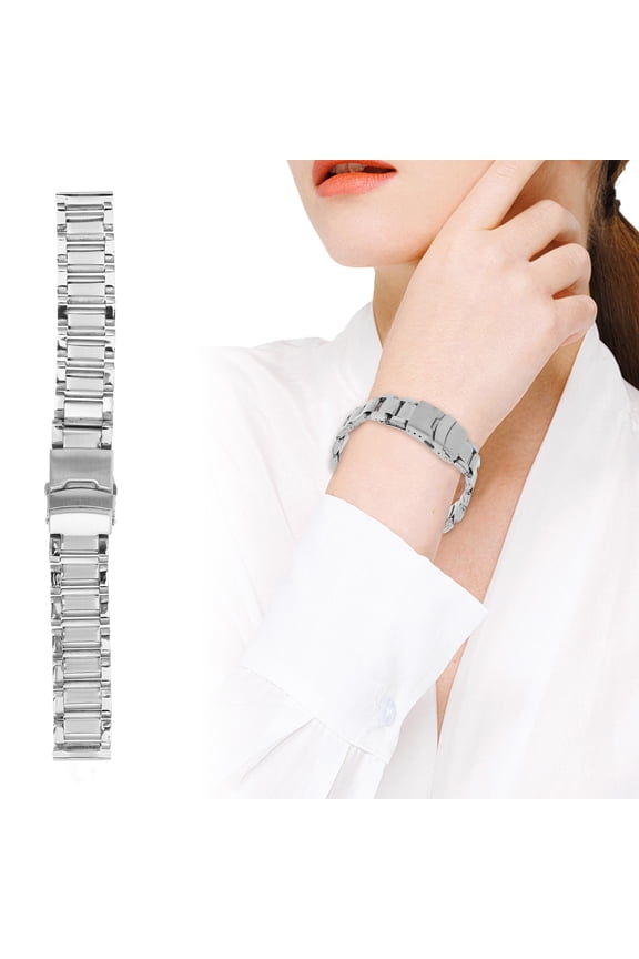 Heavy Duty Stainless Steel Watch Band Deployment Clasp For Men Watches Casual Business Occasions 20mm