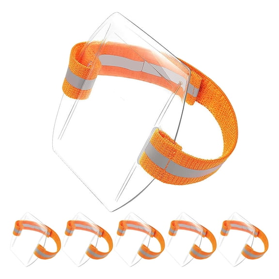 HOOWIFFY Orange Elastic Armband ID Holder with PVC , Multifunctional Design for Sports, Work, and Outdoor Activities